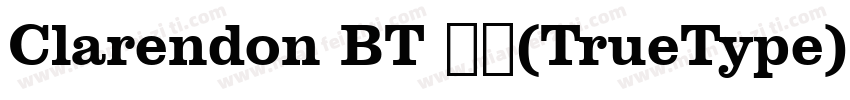 Clarendon BT 粗体(TrueType)(mfgpctt v字体转换